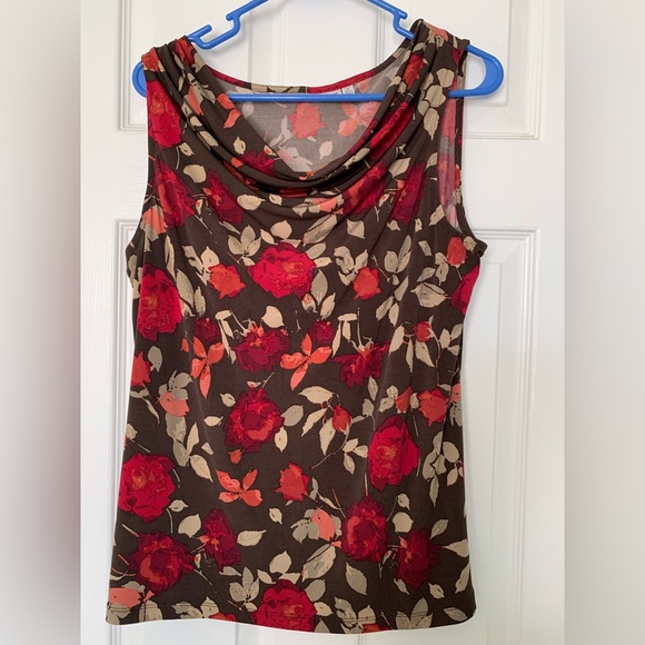 Rose Sleeveless Top Large Croft and Barrow - Picture 1 of 2